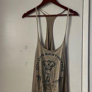 Golden Aesthetics Men stringer, Tan, Large